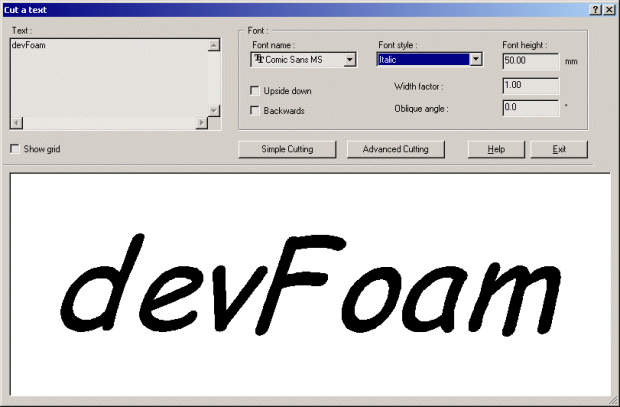 DevFoam software